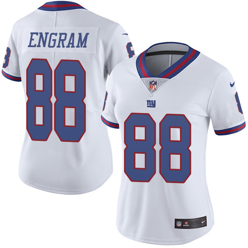 Nike Giants #88 Evan Engram White Women's Stitched NFL Limited Rush Jersey - Click Image to Close
